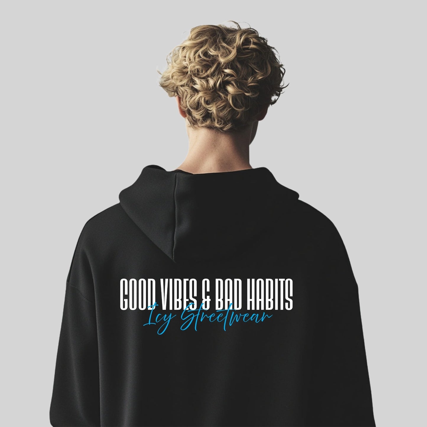 Good Vibes & Bad Habits Heavy Hoodie - ICY Streetwear